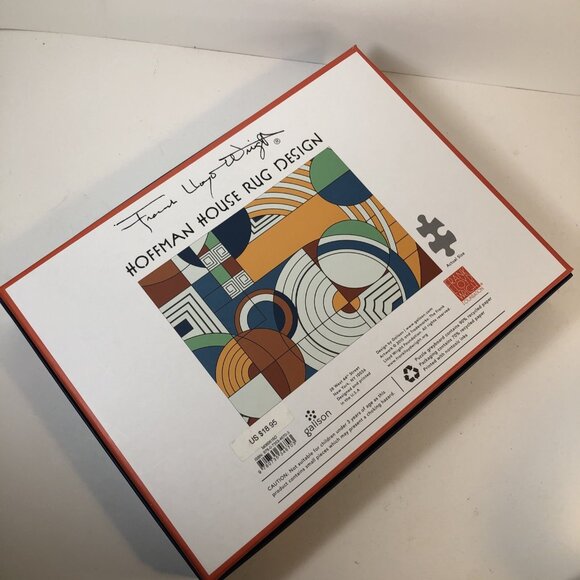 NEW Frank Lloyd Wright Hoffman House Rug Design 1000 Piece Puzzle - Picture 4 of 4